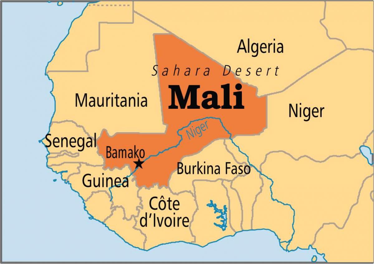 Kat jeyografik nan Mali, bamako